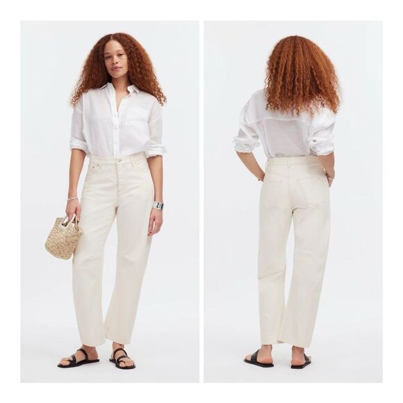 Madewell Denim - NEW Madewell The Darted Barrel-Leg Vintage Canvas 100% Cotton Jeans Size 29